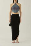 SWAYING/KNIT Gradient Strapless Halter Top SW23SS1T37 Gradient Blue PS61